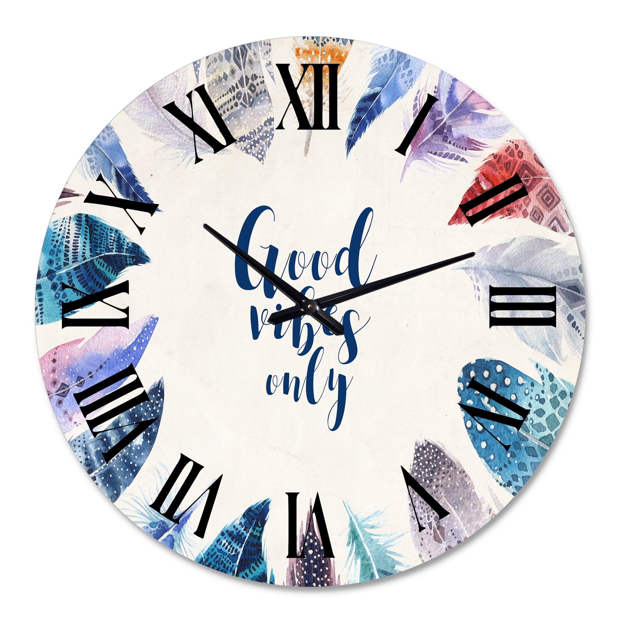 Designart 1 in Quartz Bohemian Wall Clock
