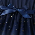 thumbnail image 5 of PatPat Kid Girl Glitter Dress Star Flutter-sleeve Belted Casual Tunic Playwear Basic Party Dresses, 5 of 6