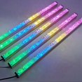 thumbnail image 4 of 4X Computer RGB Color Light Strip 5V/3PIN Aluminum Chassis Light with Magnetic Multicolor RGB LED Lamp, 4 of 5