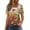 Multicolor, variant on T-Shirts for Women Plus Size Suqare Neck Gradient Color Casual Summer Loose Short Sleeve Blouse Shirts Rose Gold 2XL