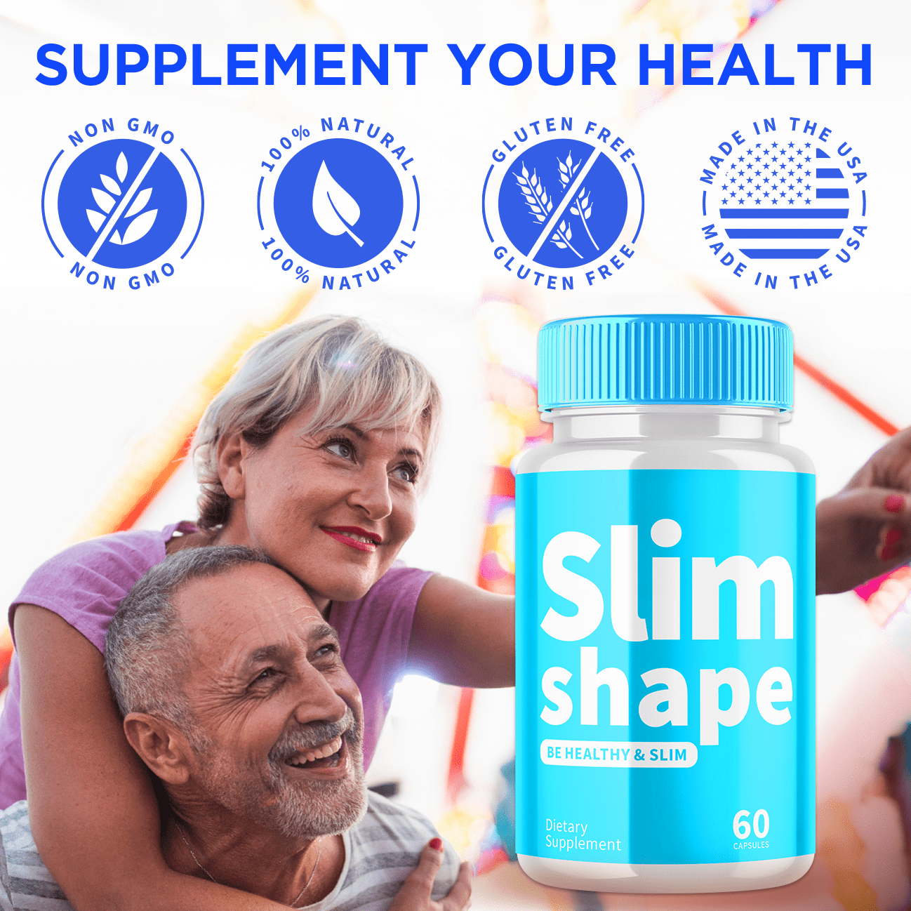 Slim Shape Advanced Formula Pills Supporting Energy and Fitness 180 Capsules
