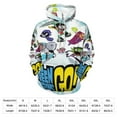 thumbnail image 2 of Teen Titans Go Hoodie 3D Print Pullover Hooded Long Sleeve Sweatshirts Tops Blouse with Pocket for Mens Womens, 2 of 7
