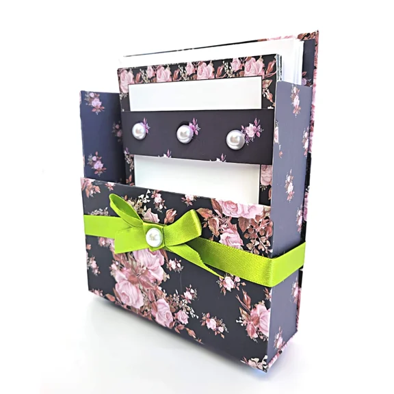 42-Pc Stationery Gift Box Set W/Reusable Desktop Organizer Box And Gold Pen - Pi