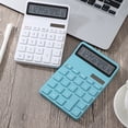 thumbnail image 3 of Methold Calculadora de escritorio con pantalla panorámica precisa de 12 dígitos Calculadora electrónica Calculadora científica Computadoras y accesorios blanco, 3 of 6