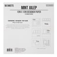 thumbnail image 2 of Colorbok Solid Mint Julip Designer Paper Pad, 12"x12", 67 lb./100 GSM, Multicolor, 50 Sheets, 2 of 4