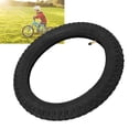 thumbnail image 1 of 16x2.4 Tire Inner Tube, Comfortable Riding Experience 16x2.4 Bike Tire Replacement Rubber  For Kids Bicycle, 1 of 8
