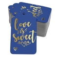 thumbnail image 1 of Inkdotpot Pack Of 100 Real Gold Foil Paper Tags Love Is Sweet Wedding Favor Hang Tags, 1 of 6