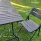 thumbnail image 5 of Silla para jardín plegable acabado tipo madera plástico HDPE ligera Folding chair compacta para terraza eventos paquete de 2 sillas, 5 of 5