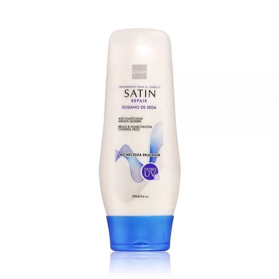 L'MAR Professional Satin Hair Repair Leave-In Treatment Silkworm and Frizz Control 9.6oz | Tratamiento Para El Cabello Gusano de Seda Brillo y Humectacion