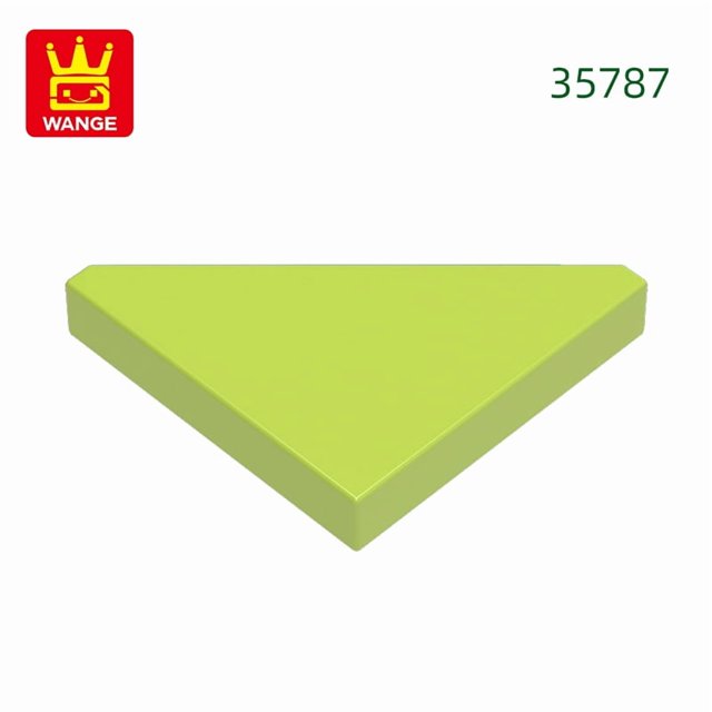400Pcs/lot Special Tile Modified 2x2 Aperture Free Triangular Block Moc Accessories Compatible with 35787 Brick DIY Toy 51.Lime about400pcs