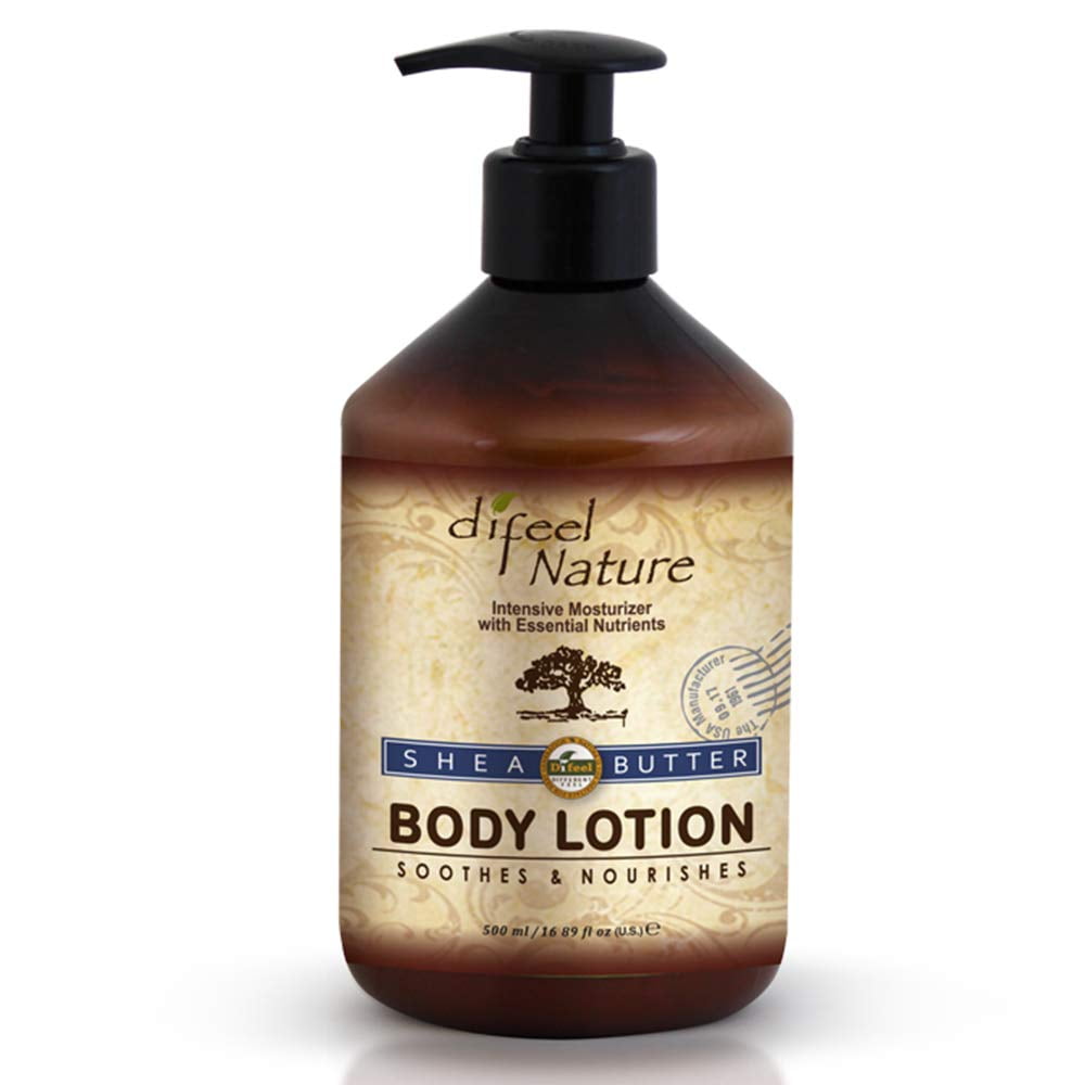 Difeel Nature Moisturizing Body & Hand Lotion Shea Butter 16.9 oz. (Pack of 3)
