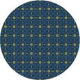 thumbnail image 1 of Ahgly Company Machine Washable Indoor Square Transitional Deep-Sea Blue Area Rugs, 3' Square, 1 of 7