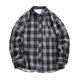 thumbnail image 2 of Blusa y camisa de manga larga con cuello vuelto para hombre, estilo informal, con forro polar, bolsillos con solapa y botones, de poliéster., 2 of 7