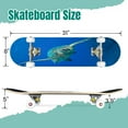 thumbnail image 2 of 31'' Complete Skateboard 7 Layer Canadian Maple Double Kick Deck Skateboards Hawksbill sea turtle Skate Board for Beginner Adult Gifts, 2 of 5