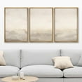thumbnail image 2 of IDEA4WALL Framed Canvas Print Wall Art Set of 3 Pastel Abstract Beige & Grey Minimalist Pattern Nature Wilderness Modern Art Decorative Neutral Artwork for Home Decor - Natural 24"x36"x3, 2 of 5