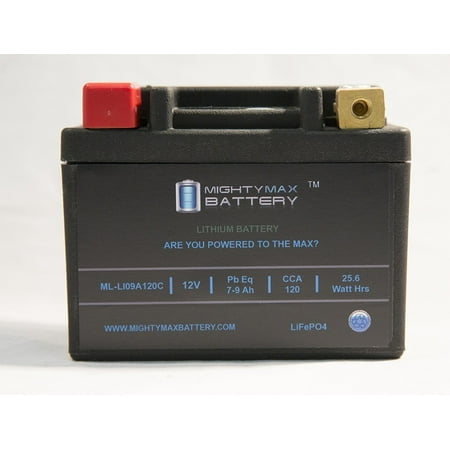 lifepo4 12v 7-9ah battery for 2009-2010 triumph street triple, r