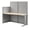 Natural Elm, variant on Office in an Hour 65W Straight Cubicle Desk in Mocha Cherry - Engineered Wood