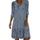 thumbnail image 1 of WILLBEST Vestidos de Lino para Mujer, Suéter Navideño para Mujer, Vestido Jersey Ligero Midi de Manga Larga con Cuello Redondo y Estampado Extragrande Extra Grande, 1 of 3