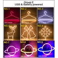 thumbnail image 1 of 81 Styles LED USB Neon Sign Light Wall Hanging Neon Sign Hanging Lamp Fruit Shaped Tree Deer for Party Christmas Gift Room Home, 1 of 5