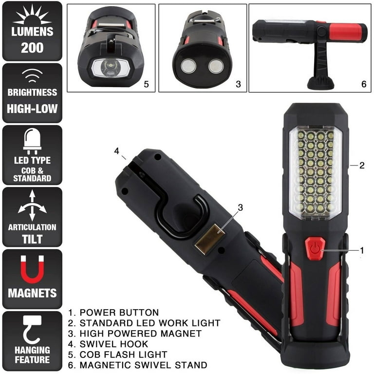 Stalwart LED 200 Lumens Flashlight - Walmart.com