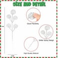 thumbnail image 6 of 20 Pcs Silver Christmas Tree Decoration,Artificial Glitter Curly Stems Ornaments,Fake Christmas Candy Picks Decorative,Glitter Sticks Branches for Xmas Tree,Wreath,DIY,Crafts, 6 of 6