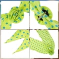 thumbnail image 3 of Unique Bargains 1 Pc Scarf Pattern Rose Neck Scarf Fluorescent Green, 3 of 5