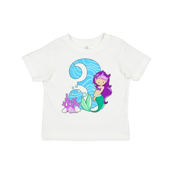 Inktastic Third Birthday Mermaid Girls Toddler T-Shirt