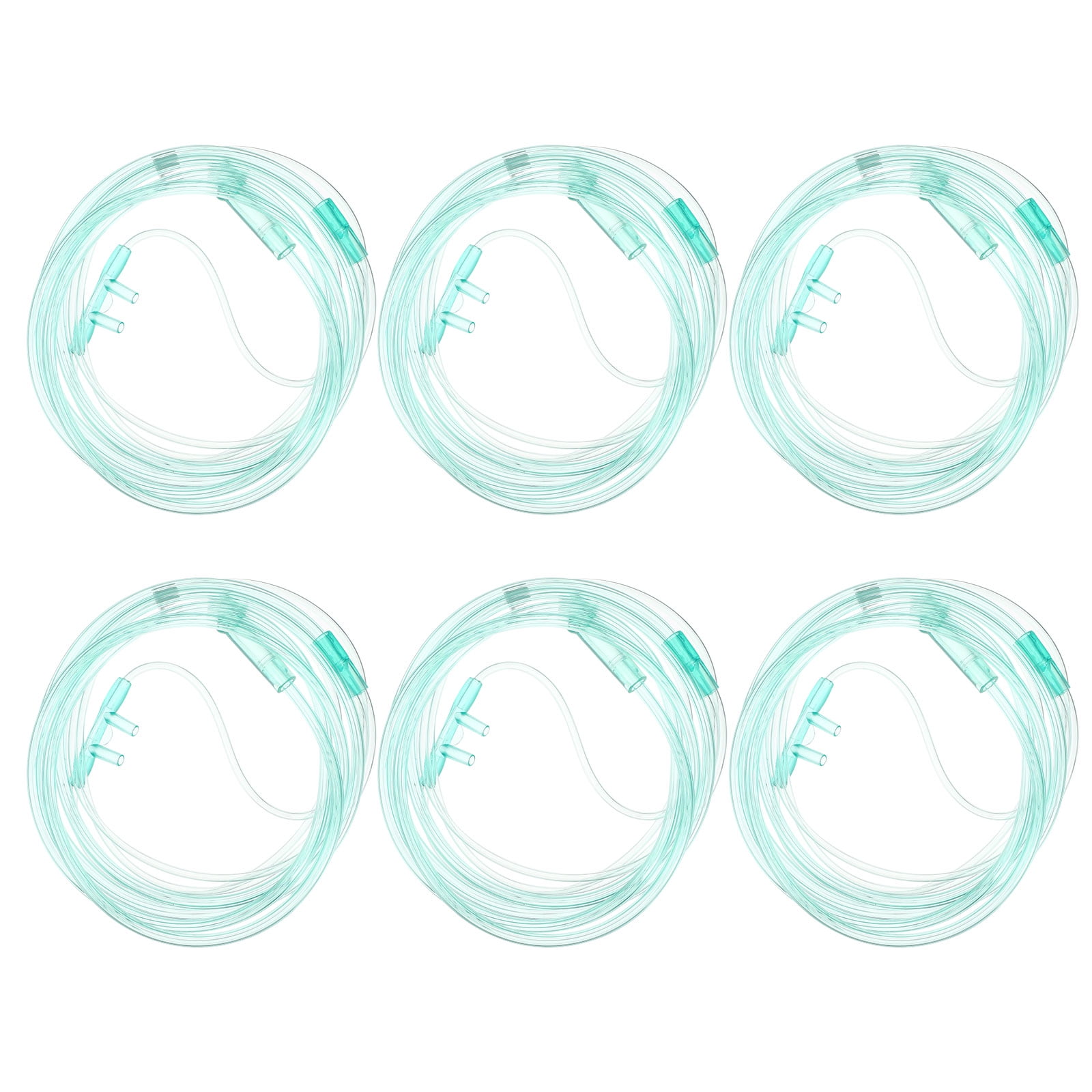 6pcs 2 Meters Oxygen Nasal Cannula Oxygen Tubes Tubing Supplies for Adults