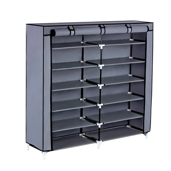 Closet Zapatera Minimalista Armario Organizador Multifuncional Armable STAY ELIT Almacenamiento para Zapatos 36 pares (Gris, 6 niveles)