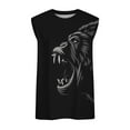 thumbnail image 4 of Txeol Men's 3D Lion Print Tank Tops 2024 Summer Sleeveless Novelty Graphic T-Shirts Casual Gym Muscle Fitness Tees Hip Hop Streetwear Big and Tall, 4 of 5