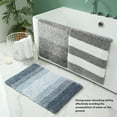 thumbnail image 3 of Alfombra De Baño De Fibra De Poliéster Absorbente Antideslizante Con Color Degradado, Fuerte Absorción De Agua, Uso Multifuncional Para Baños De Entrada Del Hogar, 3 of 8