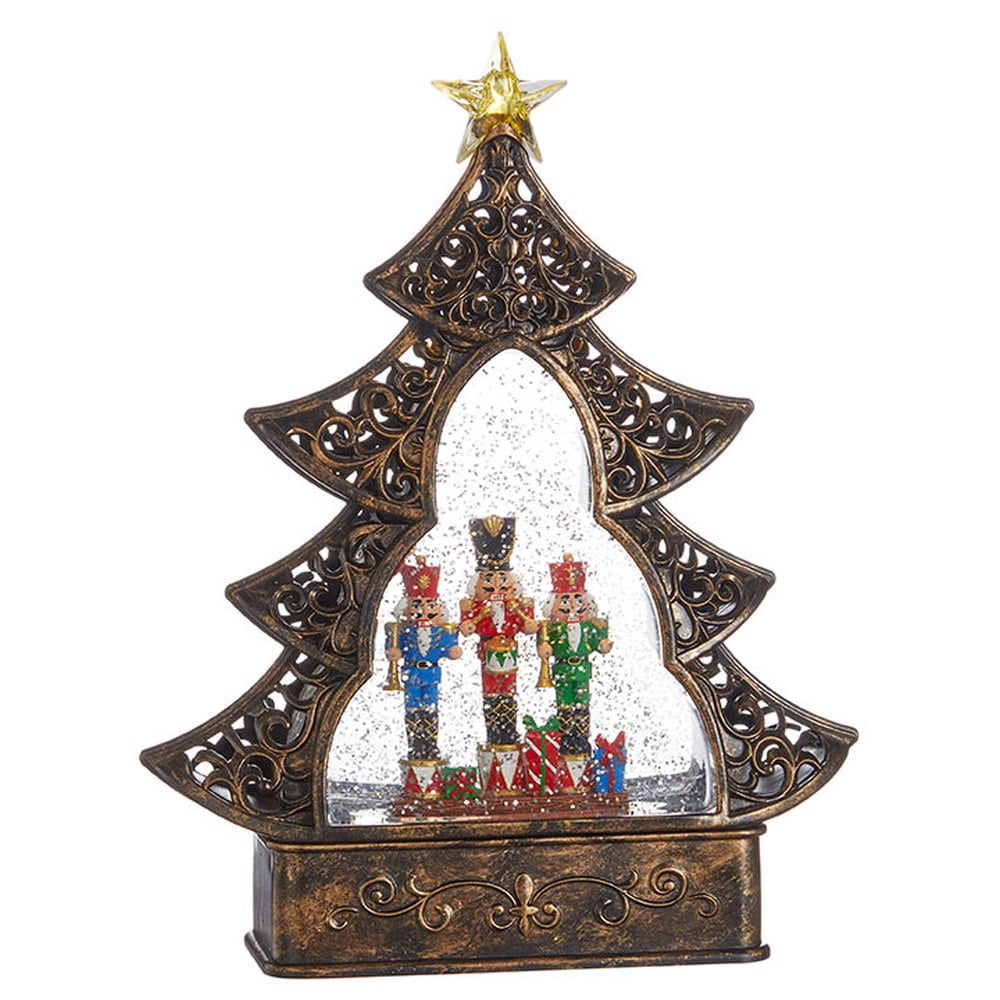 Raz Imports Holiday Water Lanterns 11" Nutcracker Musical Lighted Water