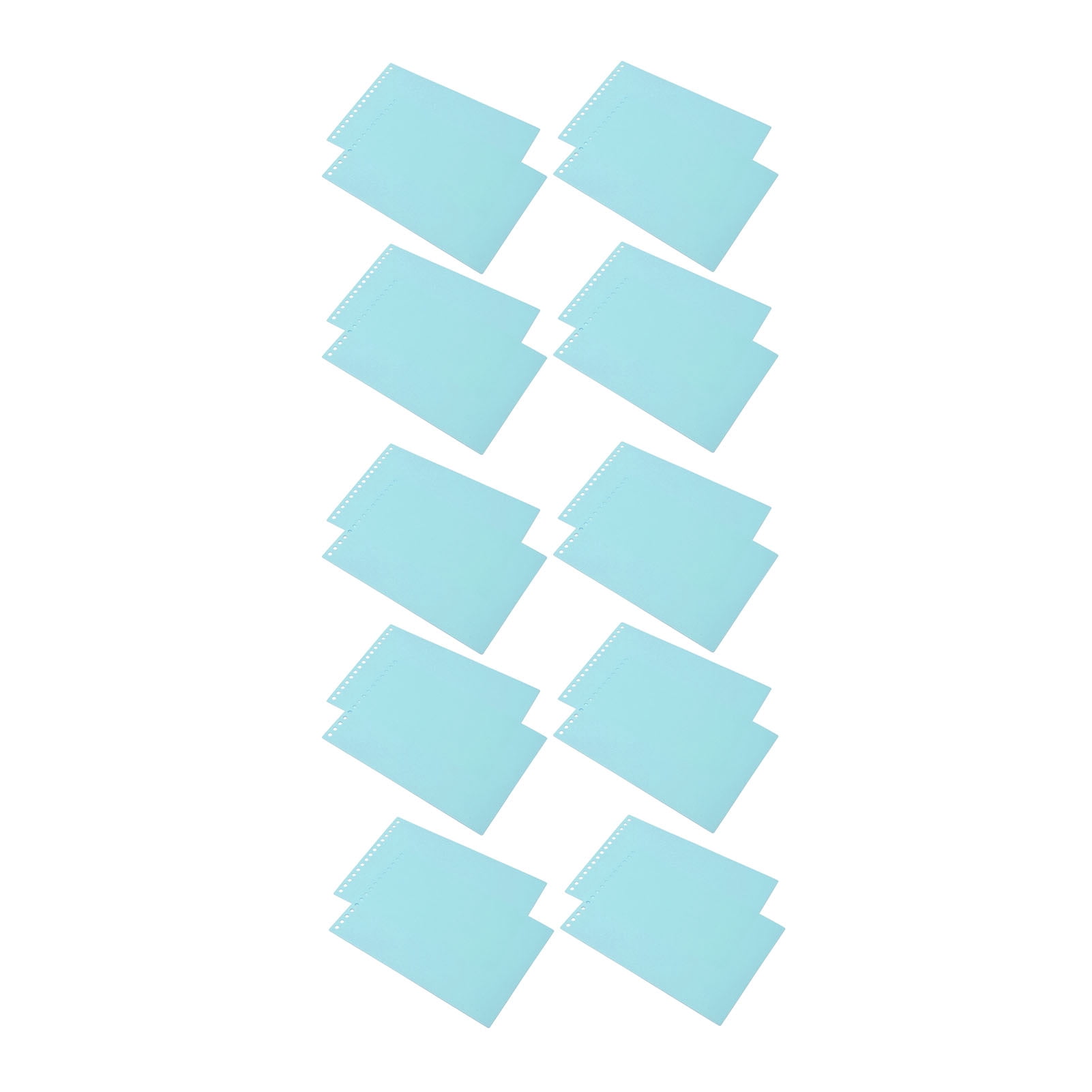 PP Loose Leaf Binding Backs,20Pcs A5 15 Holes Loose Leaf Binding Covers Binder Covers Versatile Functionality