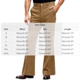 thumbnail image 3 of MOONDU Men's Flare Dress Pants Bell Bottom Slim Fit Retro 70s Business Casual with Pockets Stretch Trousers, 3 of 7