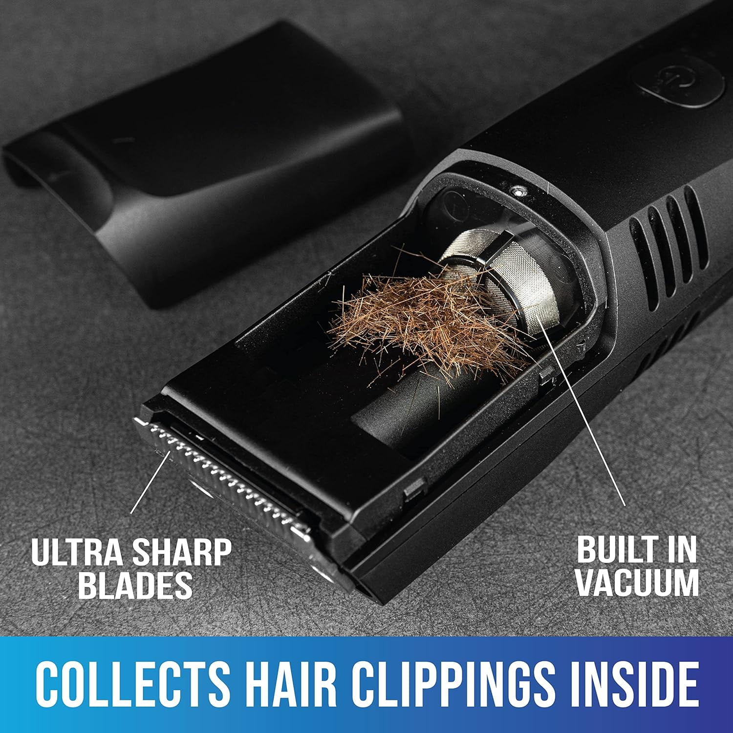 Vacutrim Vacuum Hair Trimmer Rechargeable Shave Cordless Hair Clipper as Seen on TV