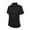 Black, variant on Women's Medium Weight Pique Solid Golf Polo Shirt #2360