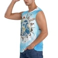 thumbnail image 3 of Fotbe Men's World Travel Print Men's Sleeveless Muscle Tank Tops Casual T-Shirts for Gym Workout Beach-3X-Large, 3 of 8