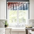 thumbnail image 4 of Sea Wave Geometric Valances Curtains Modern Geometric Abstract Beach Windows Short Curtain Valance for Kitchen Bedroom Bathroom Decor with Rod Pocket, One Panel 54X18 Inches, 4 of 5