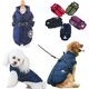 thumbnail image 1 of Waterproof Winter Coat with Dog Harness Jacket Warm Costume Clothes Puppy Pets Reflective Vest Windproof for Small Medium Large Dogs Cat (L, Blue), 1 of 5