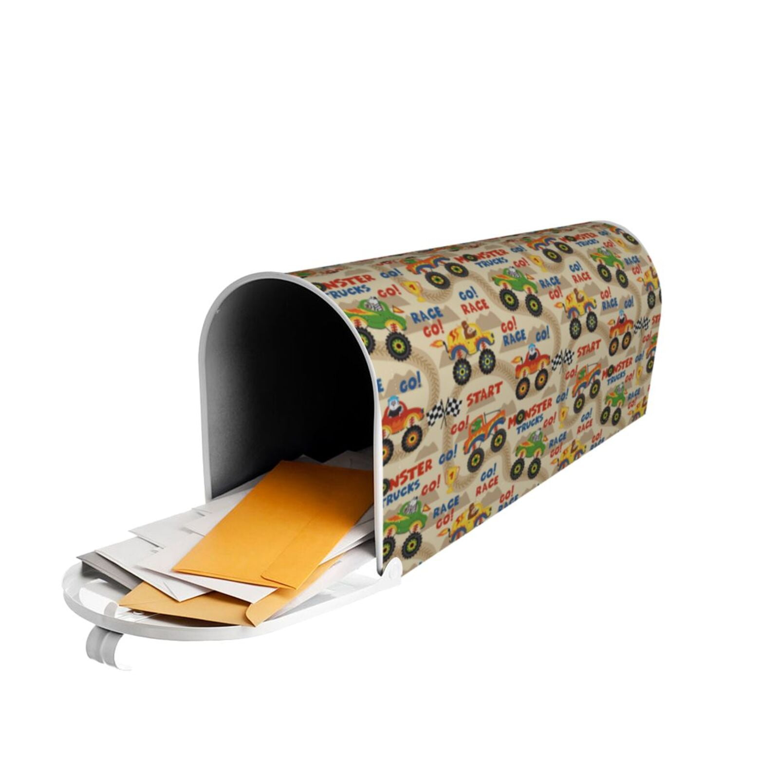 Xecao Animal Truck for Mailbox Cover with Magnetic Strips, Waterproof and Sunscreen, Adds a Decorative Touch to Your Garden Yard.