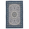 thumbnail image 2 of Contemporary Home Living 2.25' x 3.25' Persian Floral Medallion Area Throw Rug - Cream and Blue, 2 of 7