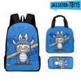 thumbnail image 1 of Mario School Backpack Travel Bag Three-piece Lunch Backpack Student Schoolbag Teen School Gift, 1 of 3