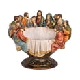 thumbnail image 2 of HomeRoots 468371 12.25 x 12 x 15 in. Brown Ivory & Gold Polyresin Decorative Bowl, 2 of 3