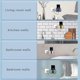 thumbnail image 4 of For 5 Pcs Wall Mounted Phone Holder, Wall Phone Holder with Hooks Phone Holder for Walls, 4 of 4