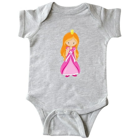 

Inktastic Cute Princess Orange Hair Princess In Pink Dress Gift Baby Girl Bodysuit