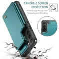 thumbnail image 5 of Feishell for Samsung Galaxy S22 Case with Card Holder, Wallet Case for Women Men with RFID Blocking, Durable PU Leather Kickstand Magnetic Clasp Shockproof Phone Case,Blue, 5 of 9