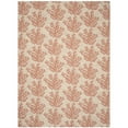 thumbnail image 3 of SAFAVIEH Courtyard Fionntan Botanical Indoor/Outdoor Area Rug, Beige/Terracotta, 4' x 5'7", 3 of 8