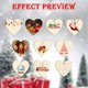 thumbnail image 5 of Christmas Decorations Clearance!! Personalized Custom Wooden Heart Pendant Christmas Decoration Pendant Hanging Decoration, 5 of 8