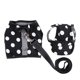 thumbnail image 1 of Mascota perro chaleco arnés con sombrero disfraz de mascota ropa negro blanco-xs Round Dot-M Sunnimix Arnés para chaleco para perros, 1 of 8