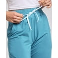 thumbnail image 6 of Real Essentials 3 Pack: Women's Capri Open Bottom Sweatpants - Casual Lounge Athletic Workout Yoga Pants with Pockets (Plus), 6 of 8